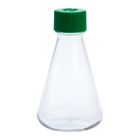 Celltreat CELLTREAT  500mL Erlenmeyer Flask, Vent Cap, Plain Bottom, PETG, Sterile 229809